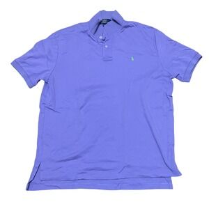 Polo Ralph Lauren Men's XL Light Purple Short Sleeve Cotton Classic Fit Polo